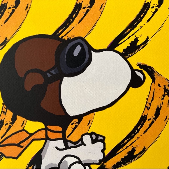 DEATHD57 by Death NYC, Original Hand Signed Artist Proof, Snoopy and Red Baron - Picture 4 of 6